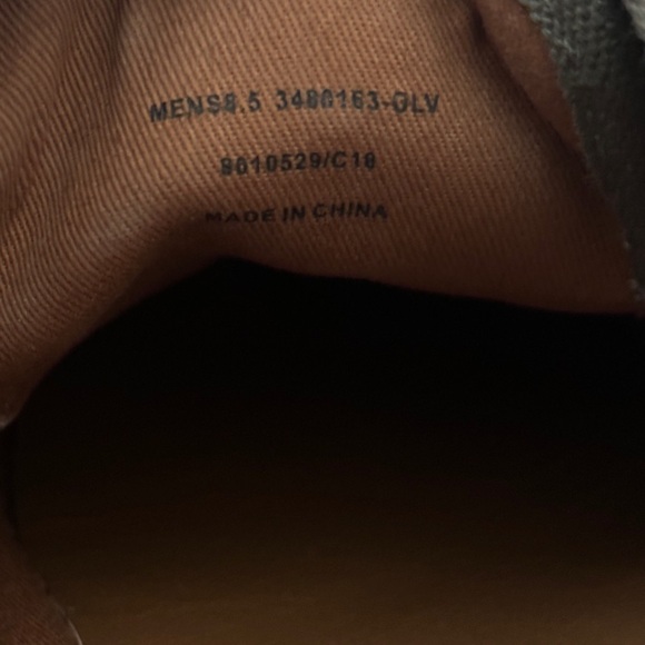 FRYE Men’s Justin Low Lace Army Green 8.5 - Picture 7 of 8